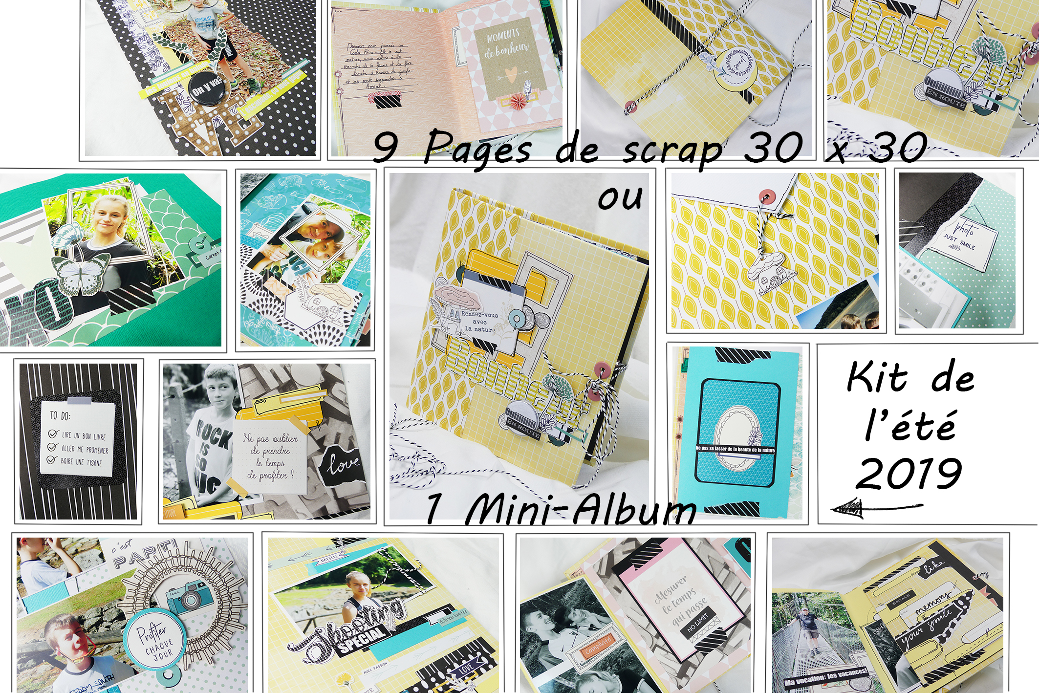 Lire la suite à propos de l’article Les tutos Minialbum et Pages de scrap du Kit Eté 2019 sont désormais en vente sur Quiscrap
