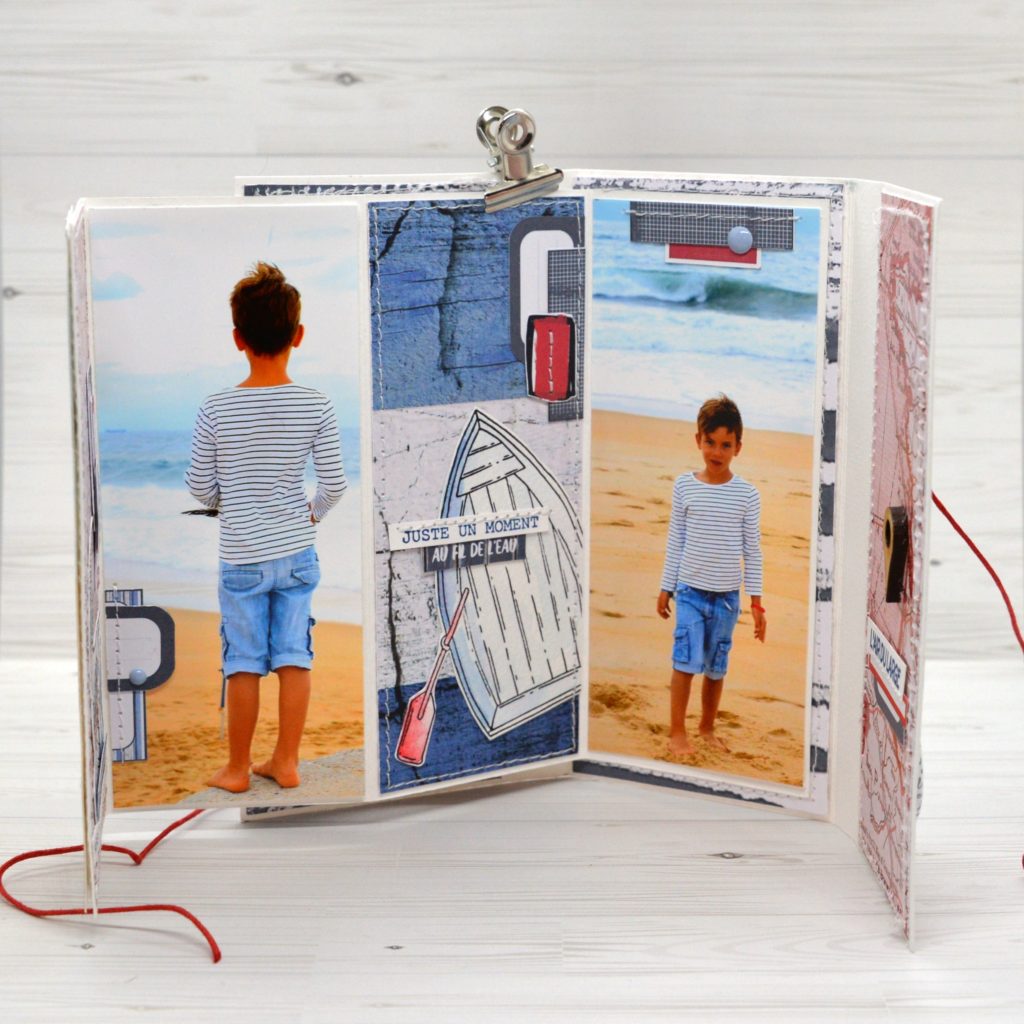 Mini album par Claire ScrapatHome {collection Carte Postale