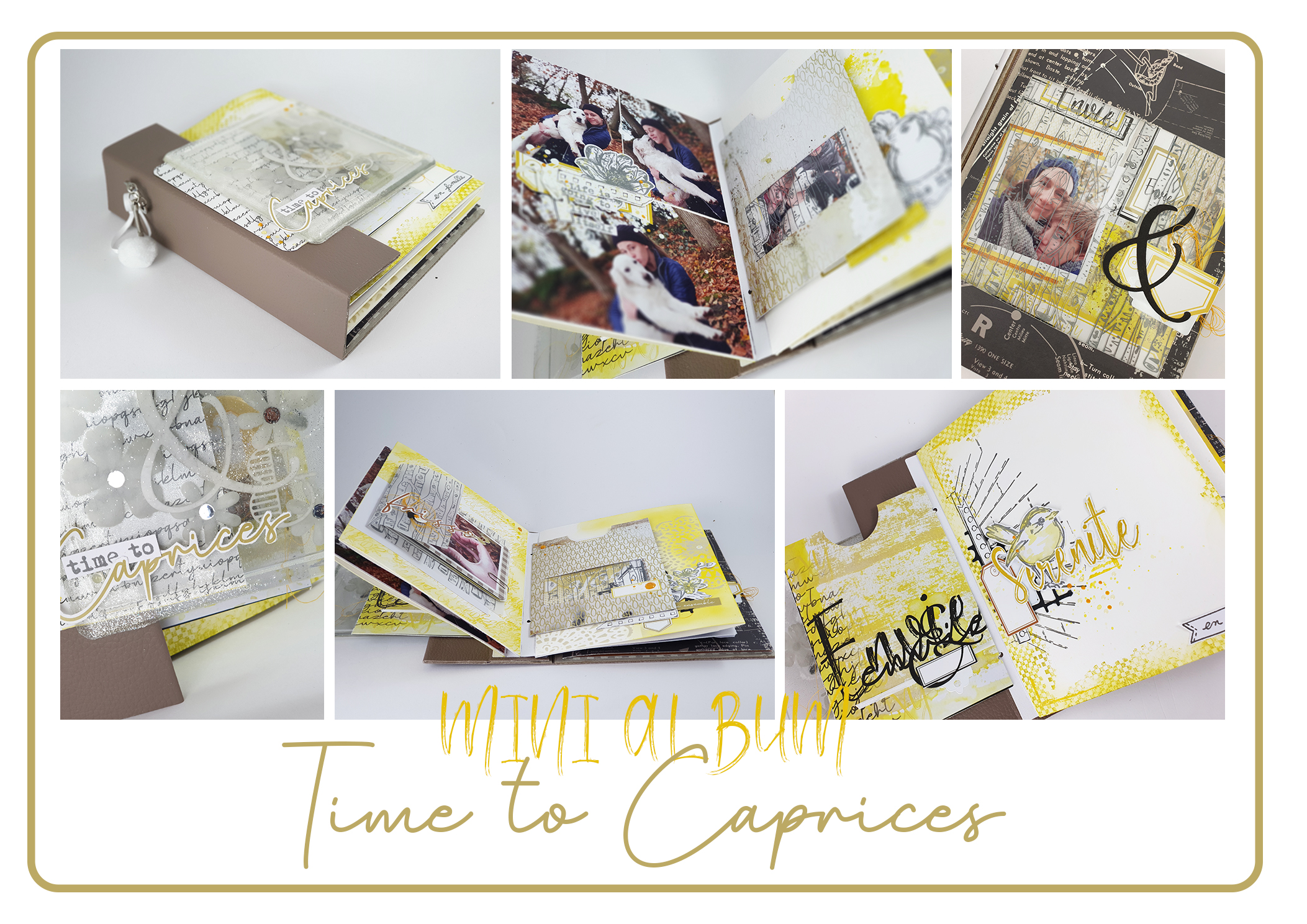 Le Kit du Minialbum Time To Caprices est disponible chez Quiscrap