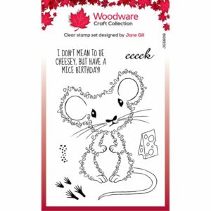 Woodware • Fuzzie friends tampon transparent Maisie the mouse