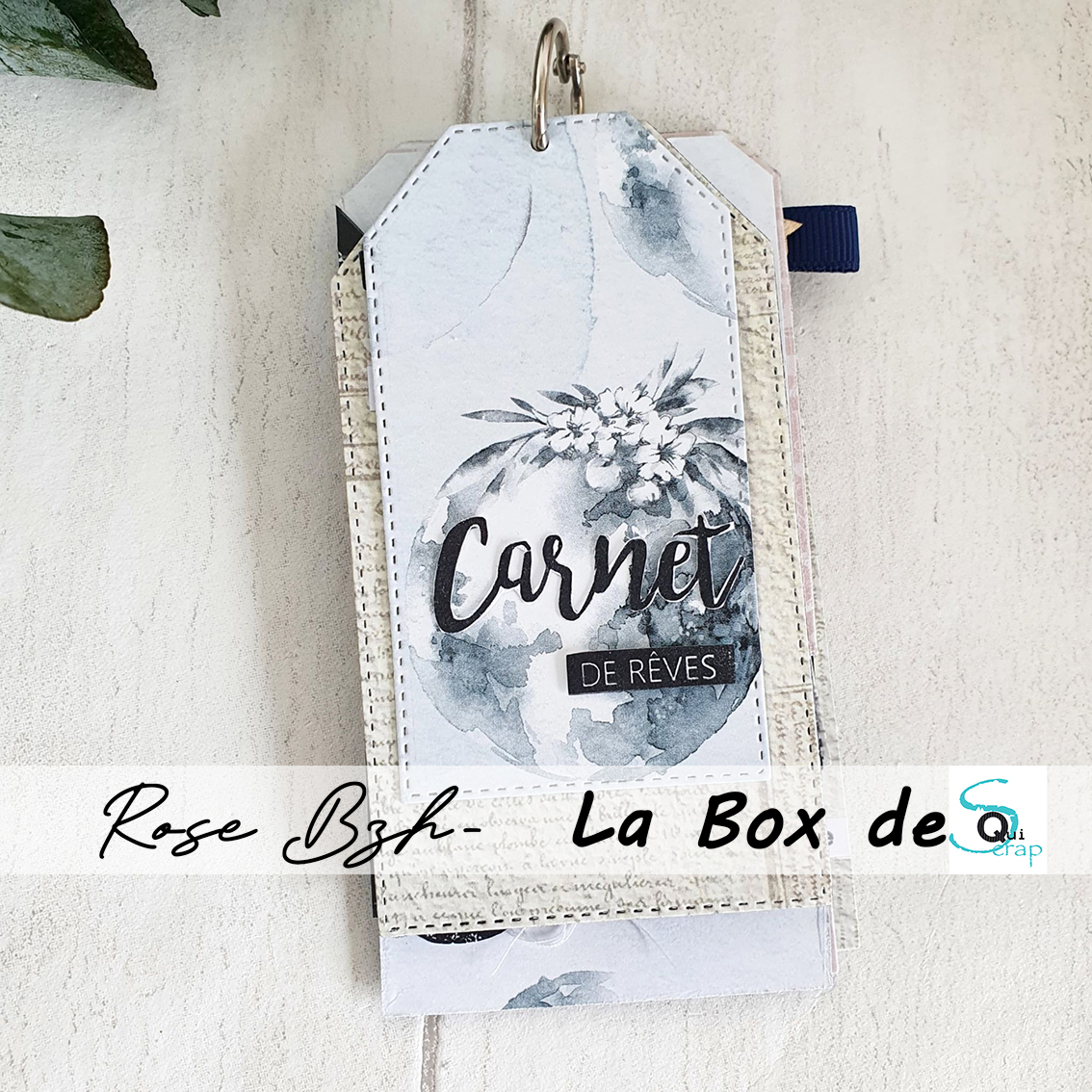 You are currently viewing Tuto n°3 pour la Box d’Avril 2022 par Rose Bzh: le mini « carnet de rêve »