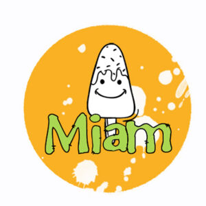 Badge Miam By Quiscrap