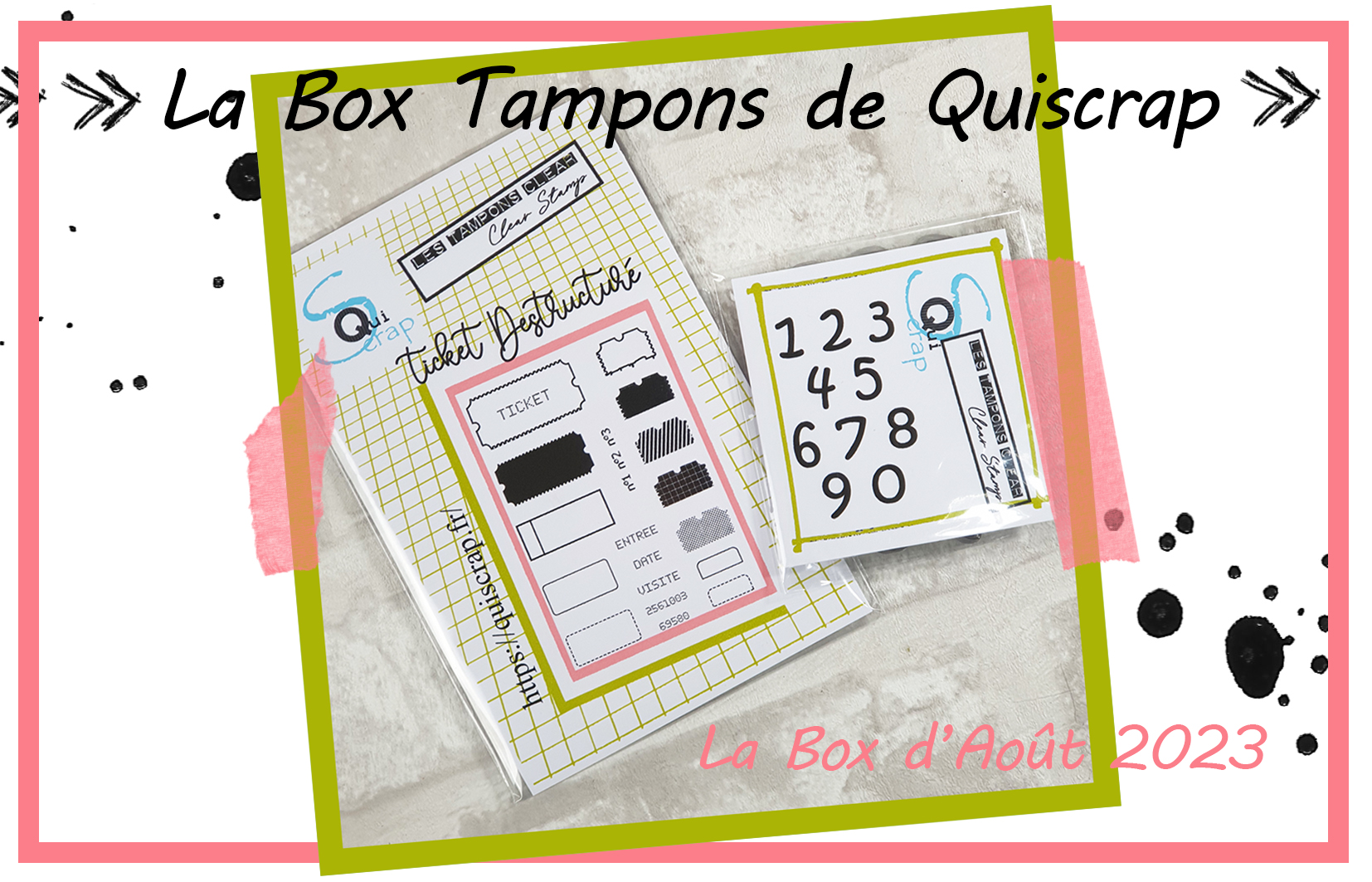 Tampons – Calendrier perpétuel – Collection HEXAGONE Tour - Quiscrap -  Quiscrap