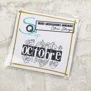 Tampon clear – Octobre – Quiscrap