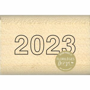 Tampon bois 2023 Florilèges design