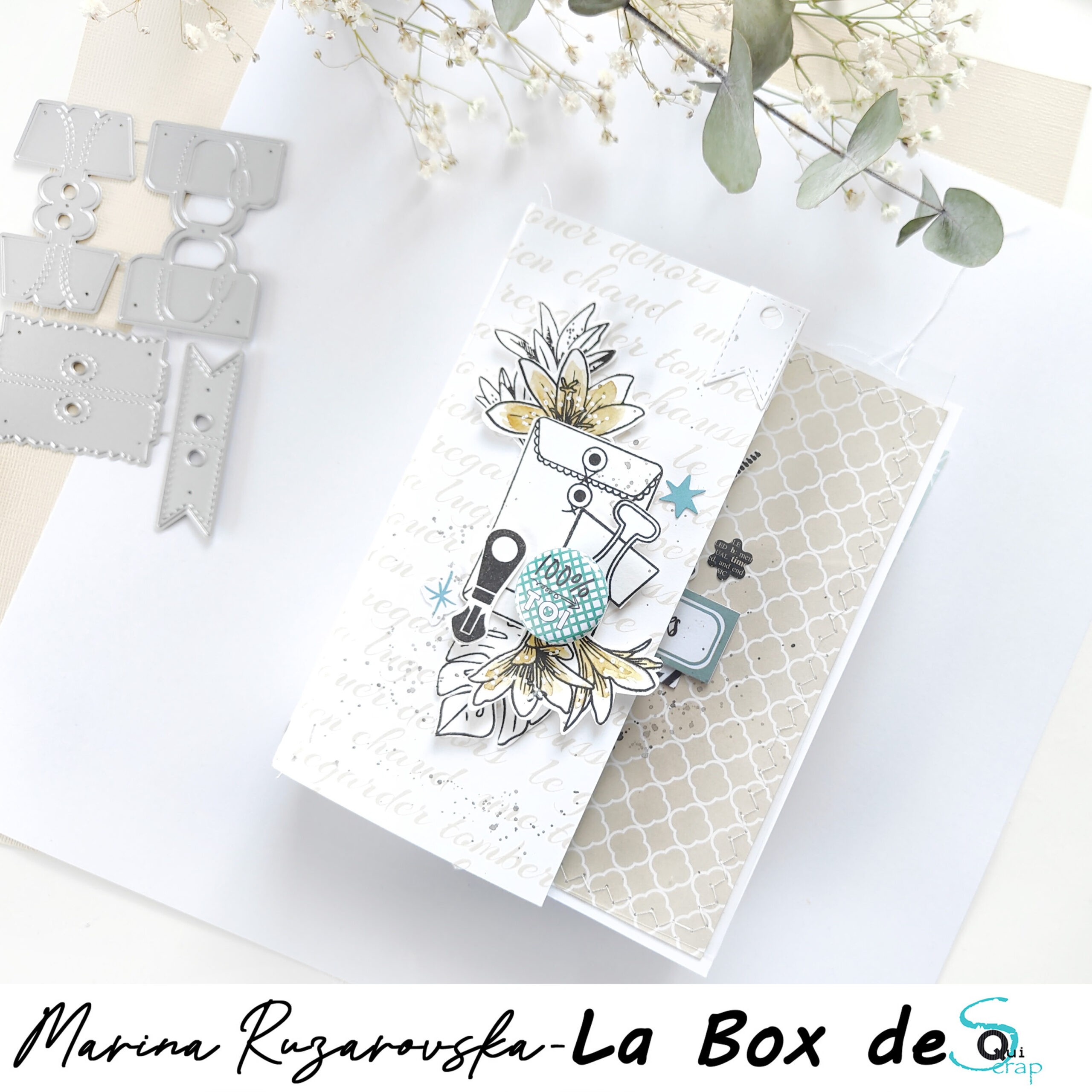 You are currently viewing Tuto n°3 pour la Box de Mars 2023 par Marina Ruzarovska: le minialbum 100% TOI