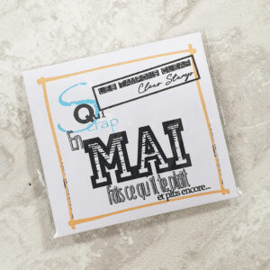 Tampon clear – Mai – Quiscrap