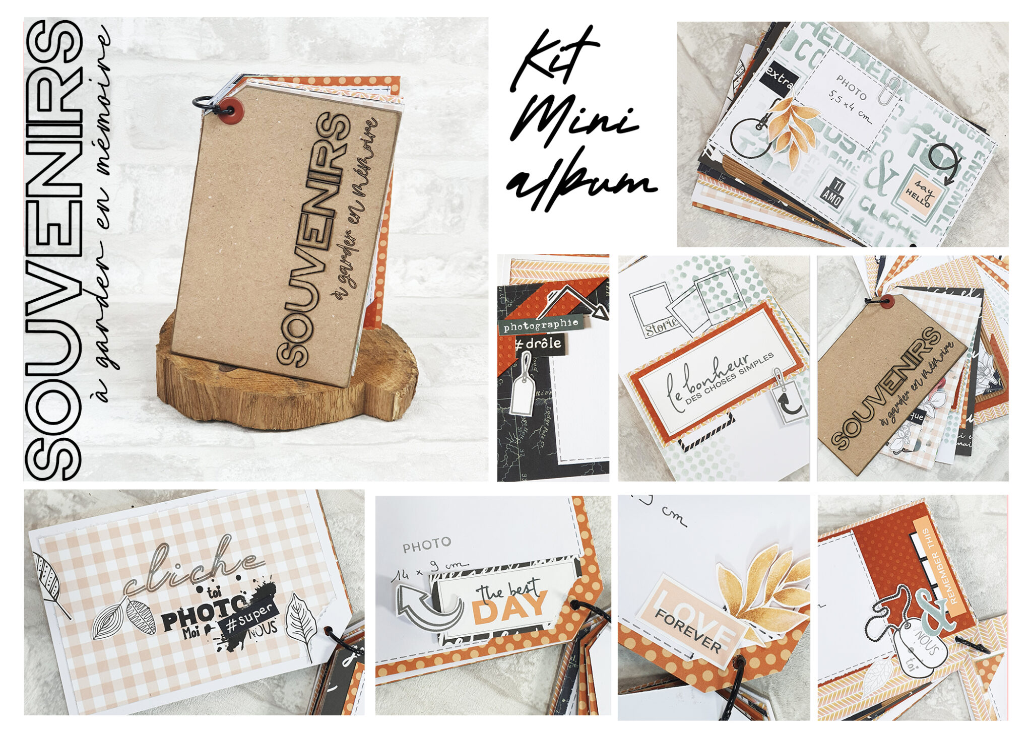 Kit Minialbum "Souvenirs à garder en mémoire" - QUISCRAP
