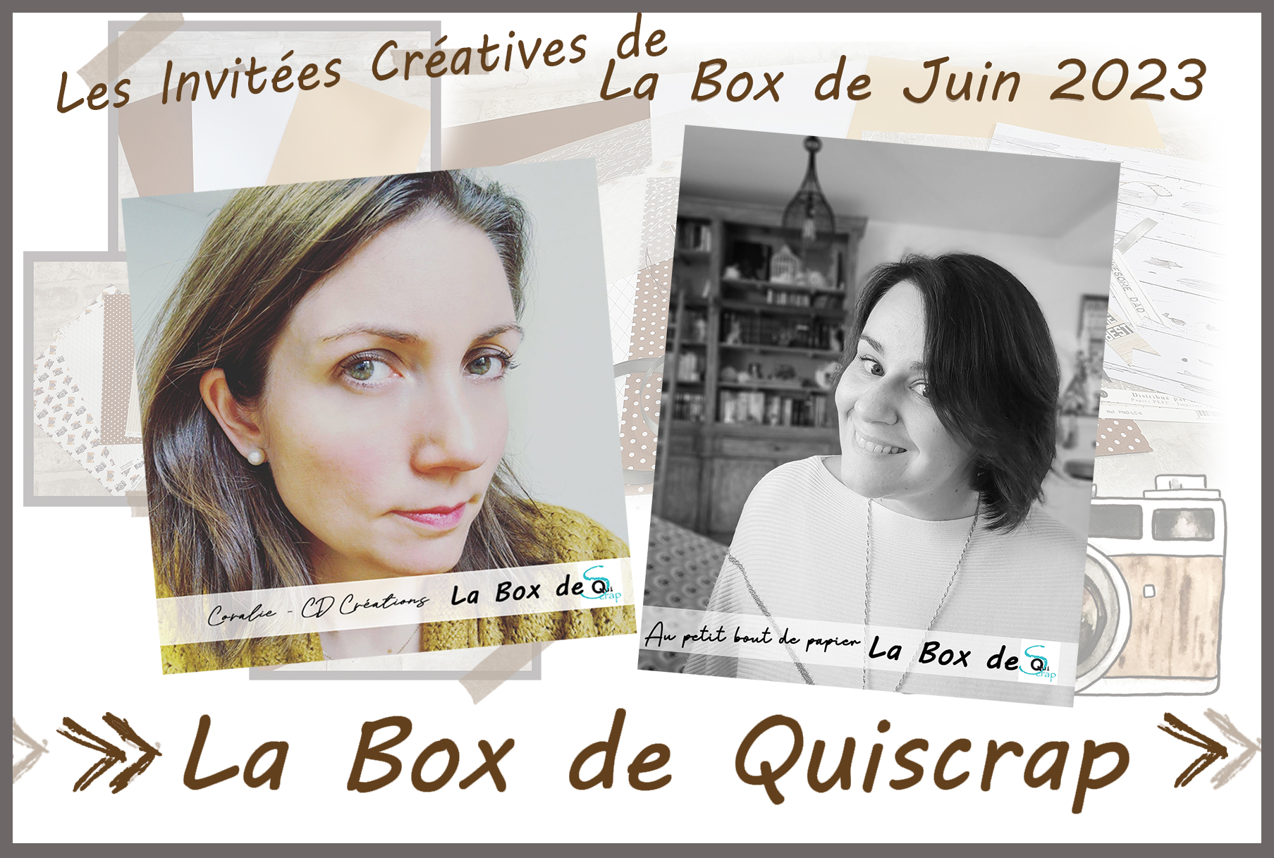 You are currently viewing Les Invitées Créatives pour la Box de Juin 2023 sont: Au Petit Bout de Papier et CD Créations