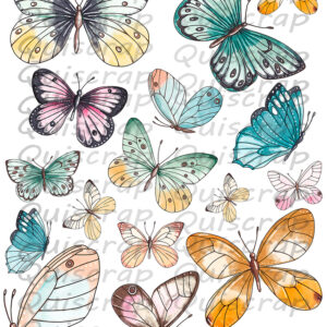 Planche de dies-cut – Les jolis papillons – Quiscrap