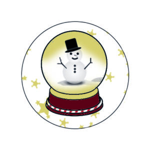 Badge – Boule de neige – Quiscrap
