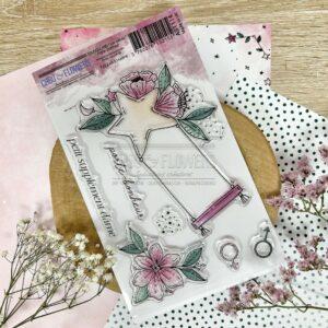 Tampons clear – Porte-bonheur – HORS SERIE DOUDOULAND LES ASTROS – Chou and flowers
