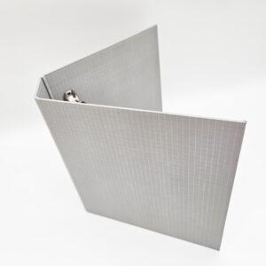 Classeur – quadrillage gris – Collection RETROSPECTIVE – Quiscrap