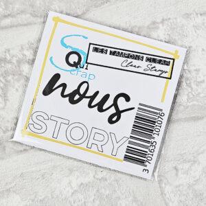 Tampon clear – Nous STORY – Quiscrap