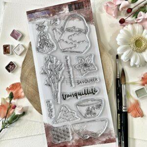 Tampons Tranquilité – collection Soleil Levant – Chou and flowers