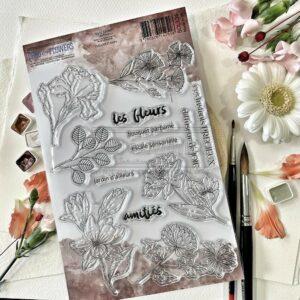 Tampons Les fleurs – collection Soleil Levant – Chou and flowers
