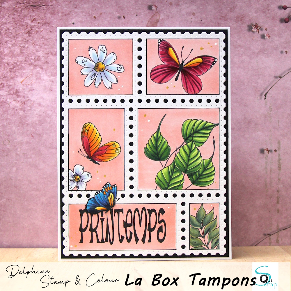 You are currently viewing Les timbres printaniers de Delphine