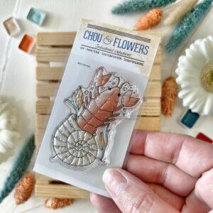 Tampons CLEAR A8 Mme Homard – Souvenirs d’été – Chou & Flowers