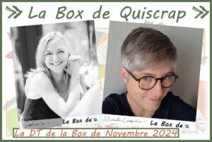 Lire la suite à propos de l’article Les invitées créatives de la Box de Novembre 2024 sont Michelle Craquelin et Sophie La