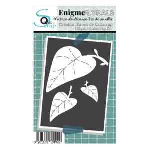 Matrice de découpe – Trio de feuilles – Collection Enigme Florale – Quiscrap