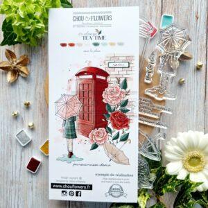 Tampons DL Sous la pluie – Collection IT’S ALWAYS TEA TIME – Chou & Flowers