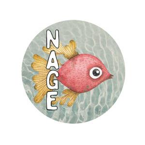 Badge 25 mm – Nage – Quiscrap