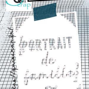 Pochoir A7 – Portrait de famille – Quiscrap