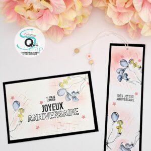 Tampons clear – Joyeux anniversaire – Quiscrap