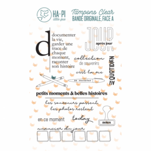 Tampons clear Jour après jour – collection de papiers Bande originale, face A – HA PI Litlle Fox