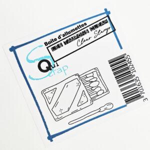 Tampons clear – Boîte d’allumettes – Quiscrap