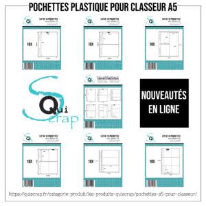 Lire la suite à propos de l’article Nouveautés Quiscrap : Découvrez les nouvelles pochettes plastiques pour classeur A5 !