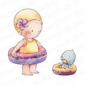 Tampons – BEACH BUNDLE GIRL WITH A FLOATIE – Stamping Bella