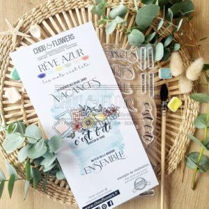 CLEAR DL LES MOTS C’EST L’ETE – REVE AZUR – Chou & Flowers