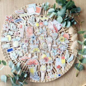 DIE-CUTS C’EST L’ETE – REVE AZUR – Chou & Flowers