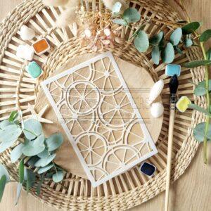 POCHOIR CITRON – REVE AZUR – Chou & Flowers