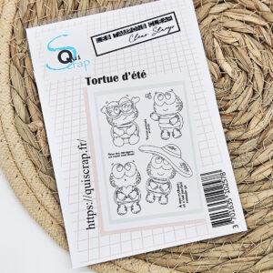 Tampons clear – Tortue d’été – Quiscrap
