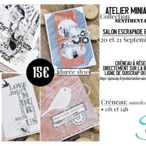 Atelier Minialbum Salon ESCRAPADE en ARDEN (date et horaires à choisir dans le menu déroulant)