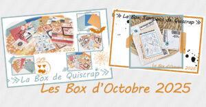 Lire la suite à propos de l’article Les Box d’Octobre 2025