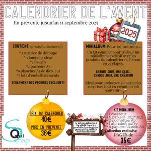 Calendrier de l’Avent Quiscrap 2025