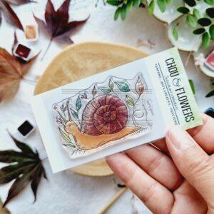 CLEAR A8 L’escargot – L’OREE DES BOIS – Chou & Flowers