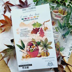 CLEAR A5 Ambiance sous bois – L’OREE DES BOIS – Chou & Flowers