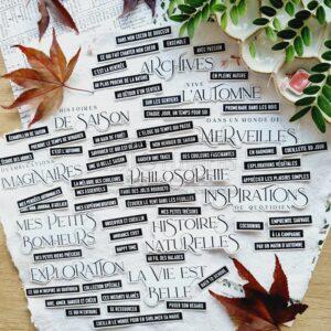 DIES-CUT Mots d’automne – L’OREE DES BOIS – Chou & Flowers