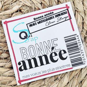 Tampons clear – Bonne année – Quiscrap