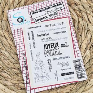 Tampons clear – Joyeux Noël – Quiscrap