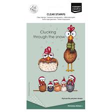 Tampons clear – Christmas chicken 1 – Vaessen Créative