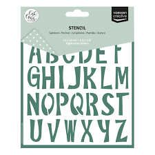 Pochoir  – Uppercase letters – Vaessen Créative