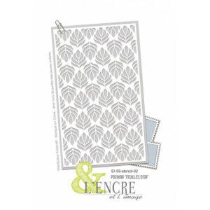 Pochoir Feuilles d’Or – L’Encre et l’Image