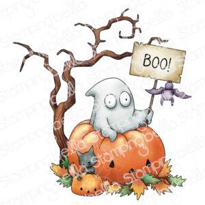 Tampon – LITTLE CUTIE GHOSTLY FUN – Stamping Bella