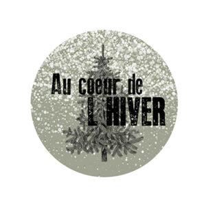Badge 25mm – Au coeur de l&rsquo;hiver – Quiscrap