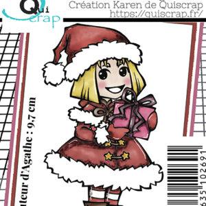 Tampon clear – Le Noël d’Agathe – Quiscrap